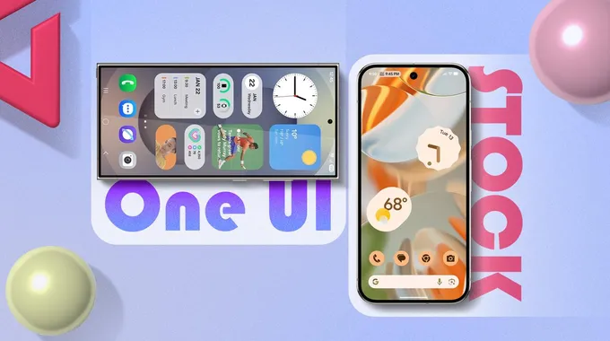مقارنة بين واجهة One UI وAndroid الخام