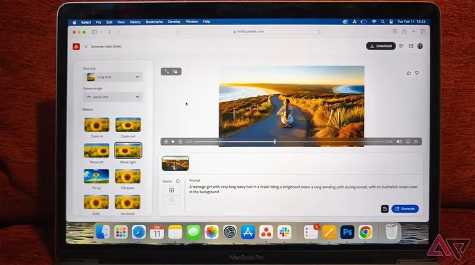 إصدار فيديو Adobe Firefly AI الجديد