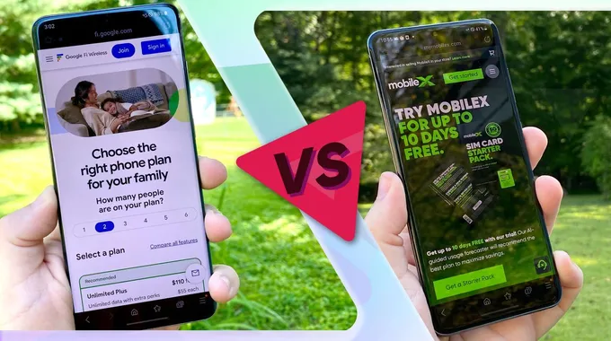 مقارنة شاملة بين Google Fi و MobileX
