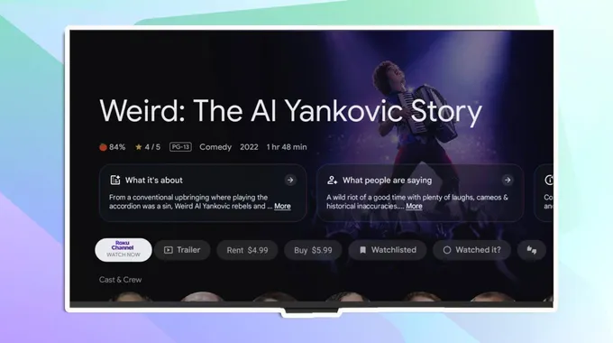 تحسين تجربة Google TV مع Roku Channel