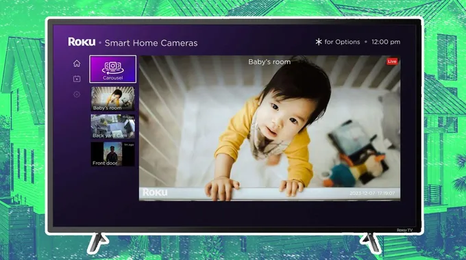 كاميرات الأمان المنزلية على أجهزة Roku