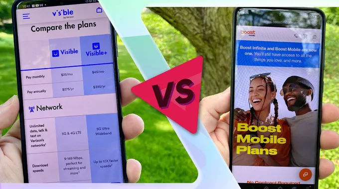 مقارنة بين Visible و Boost Mobile
